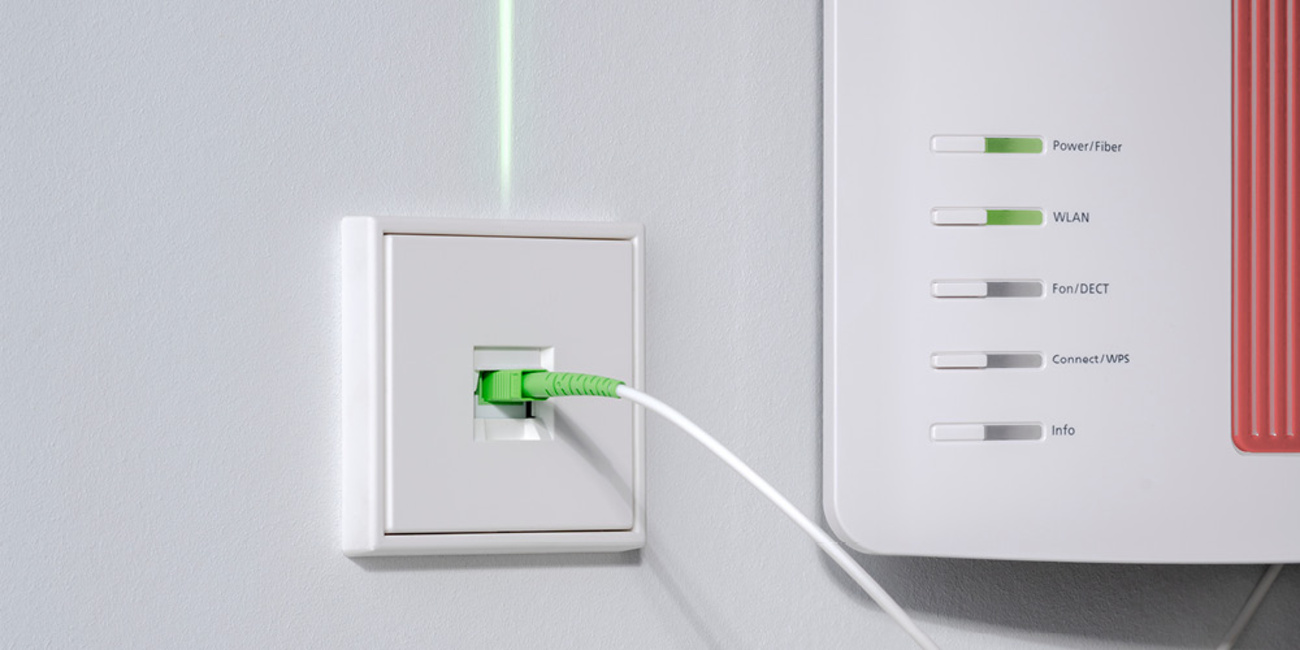 Die neuen Glasfaser-Anschlussdosen bei DW Elektrotechnik in Weiterstadt